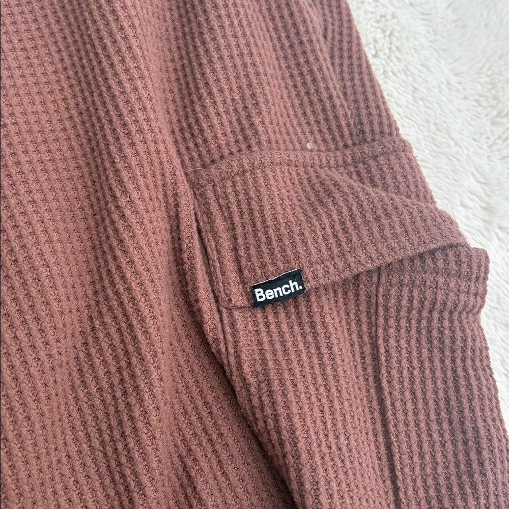 Bench Waffle Knit Cargo Joggers – Textured Loungecore | Size Medium - Picture 4 of 8